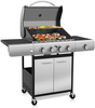 Outdoor stainless steel home patio grill gas charcoal dual-purpose grill BBQ